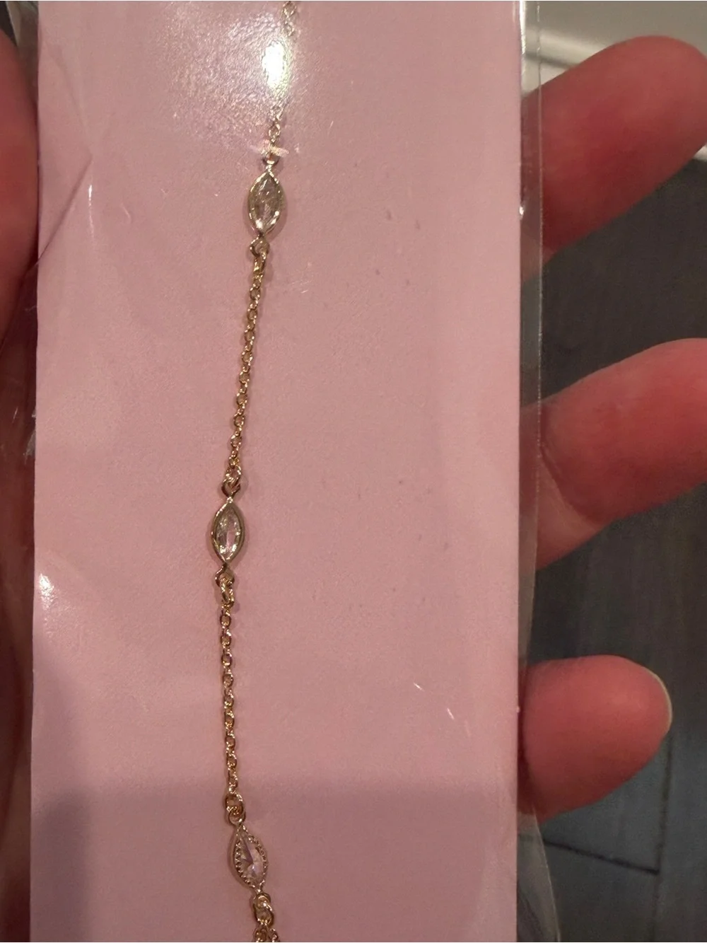 NWT Crystal Haze Gold & Crystal Hand Chain for Women Jewelry - Picture 3 of 7